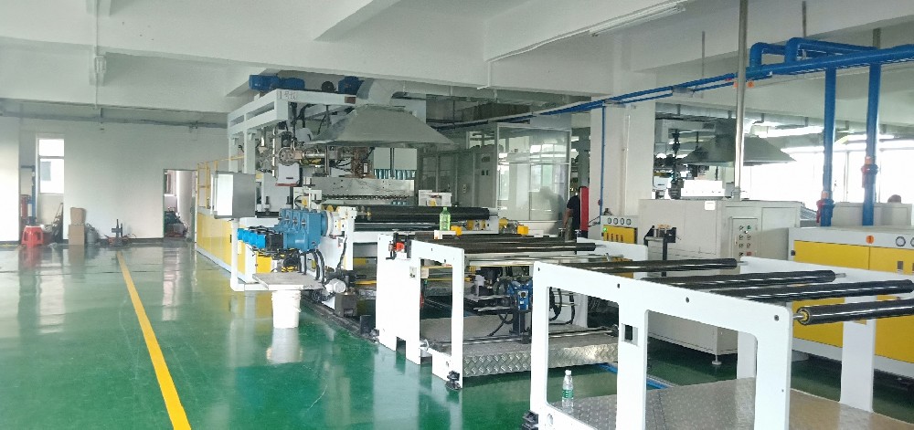Sheet extrusion line